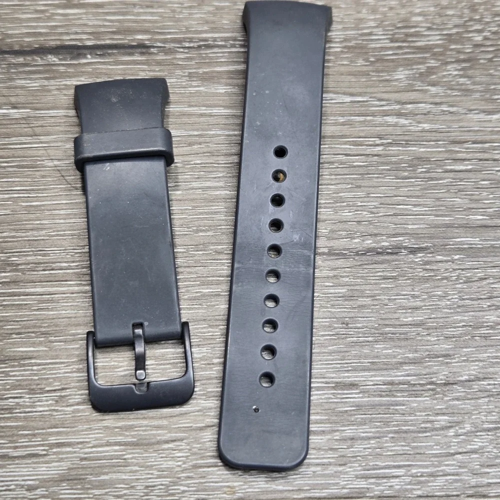 Samsung Gear S2 SM-R730A Dark Gray Smartwatch Black Rubber Bands Replacement